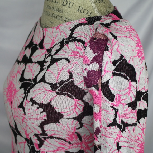 Floral Sweater By Nude Made In Italy Size 38 - Picture 5 of 8